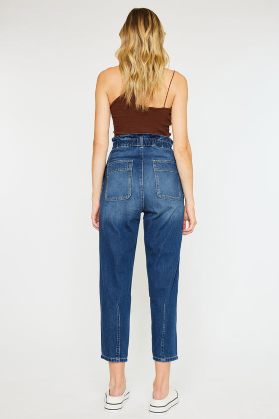 Dottie Ultra High Rise Paper Bag Slouch Fit Jeans