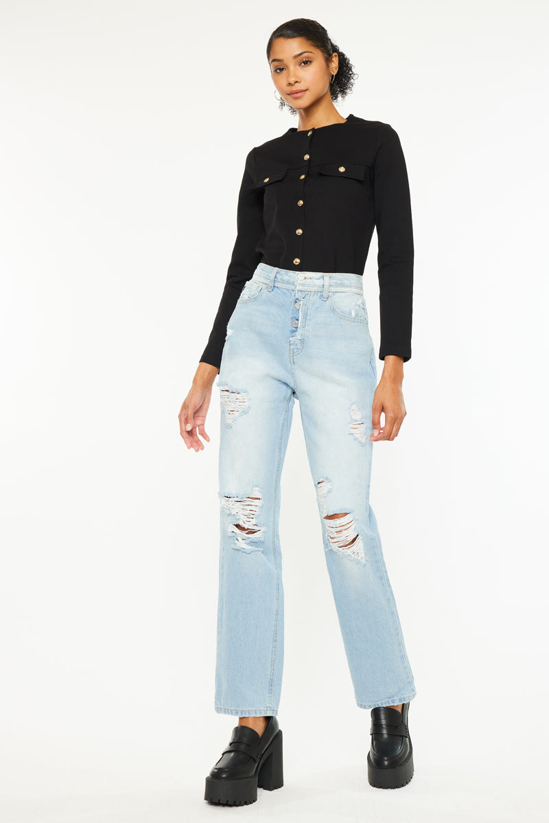 Paula 90's Straight Fit Leg Jeans - Official Kancan USA