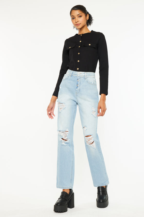 Paula 90's Straight Fit Leg Jeans - Official Kancan USA