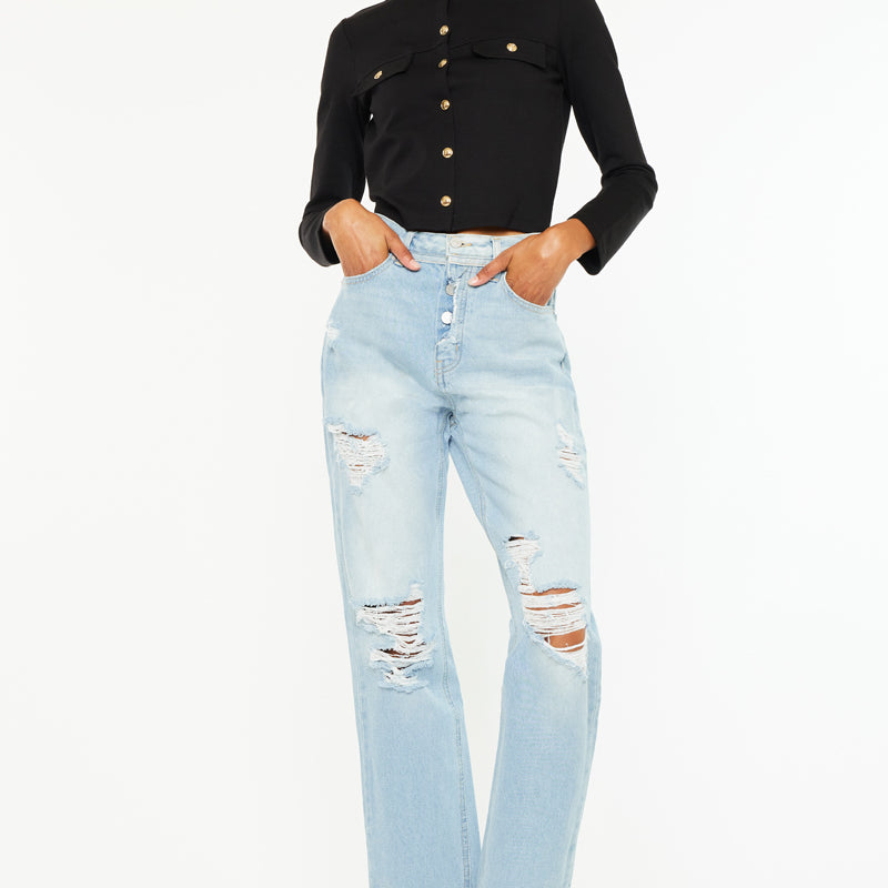 Paula 90's Straight Fit Leg Jeans - Official Kancan USA