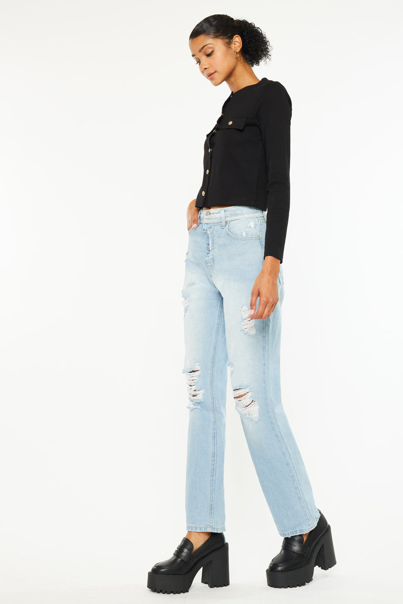 Paula 90's Straight Fit Leg Jeans - Official Kancan USA