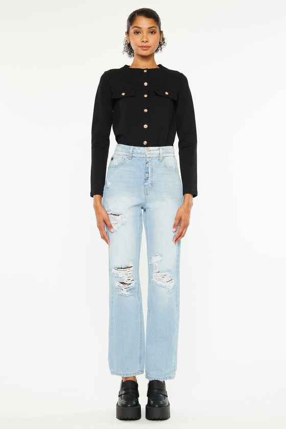 Paula 90's Straight Fit Leg Jeans - Official Kancan USA