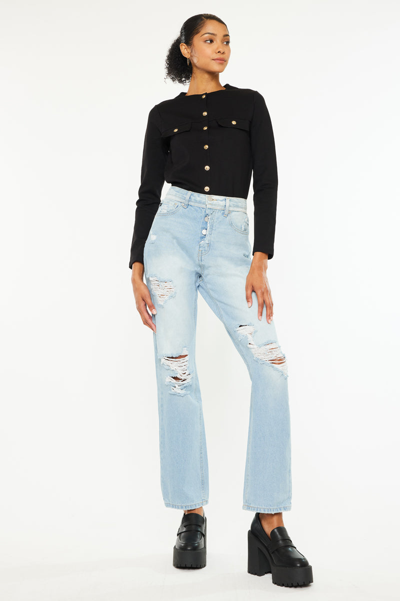 Paula 90's Straight Fit Leg Jeans - Official Kancan USA