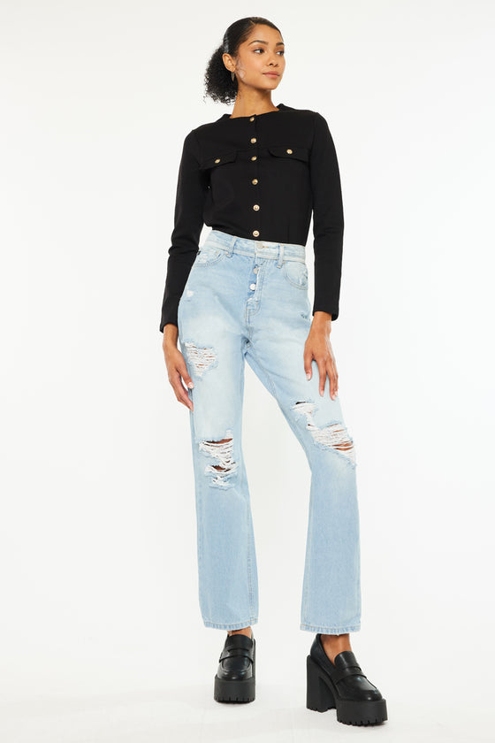 Paula 90's Straight Fit Leg Jeans - Official Kancan USA