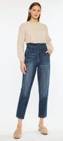 Thalia Ultra High Rise Belted Mom Jeans - Official Kancan USA