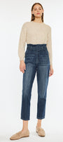 Thalia Ultra High Rise Belted Mom Jeans - Official Kancan USA