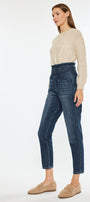 Thalia Ultra High Rise Belted Mom Jeans - Official Kancan USA