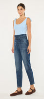 Thalia Ultra High Rise Belted Mom Jeans - Official Kancan USA