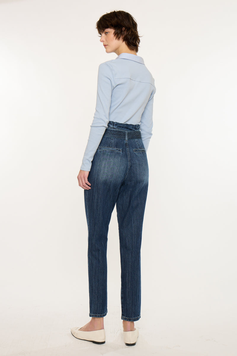 Thalia Ultra High Rise Belted Mom