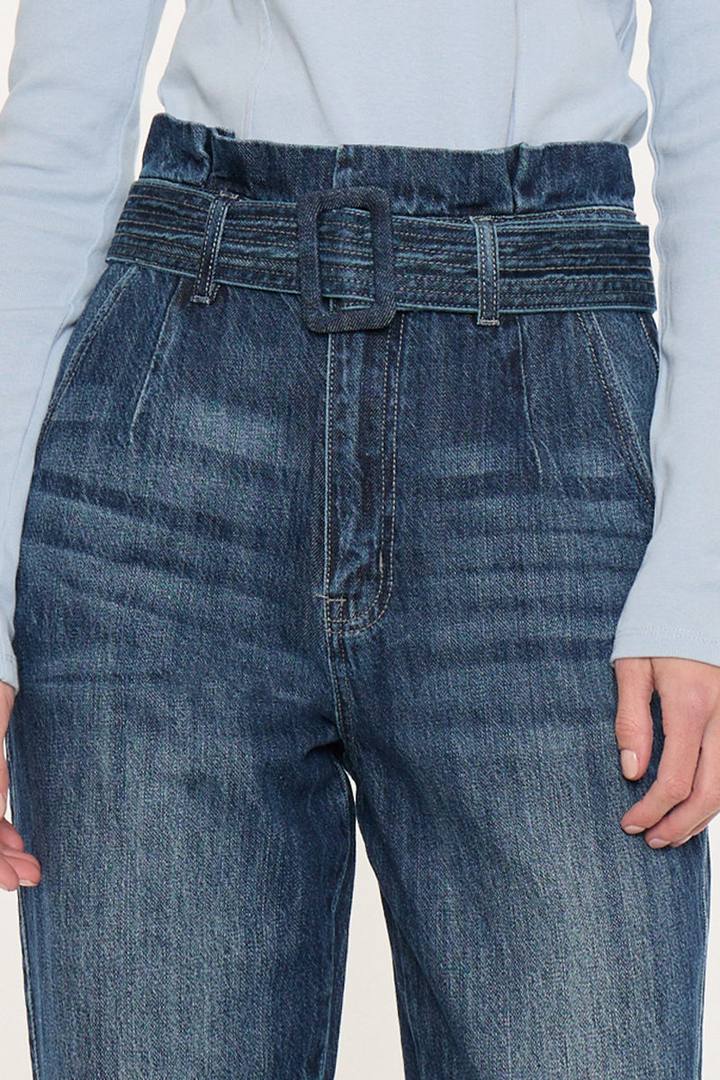 Thalia Ultra High Rise Belted Mom - Official Kancan USA
