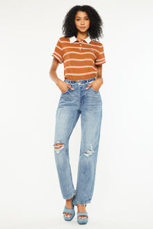  Laila High Rise 90's Straight Leg Jeans - Official Kancan USA