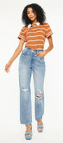 Laila High Rise 90's Straight Leg Jeans - Official Kancan USA