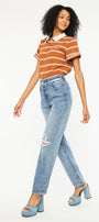 Laila High Rise 90's Straight Leg Jeans - Official Kancan USA