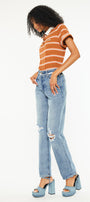 Laila High Rise 90's Straight Leg Jeans - Official Kancan USA