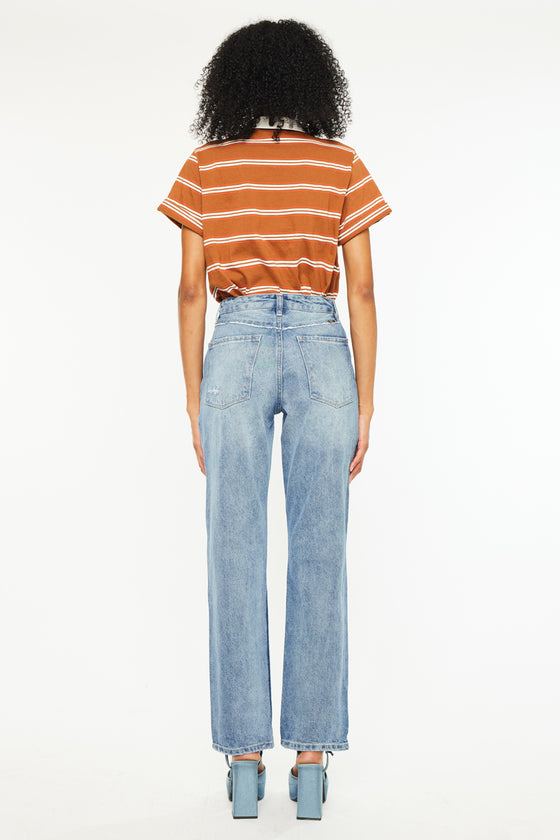 Laila High Rise 90's Straight Leg Jeans - Official Kancan USA