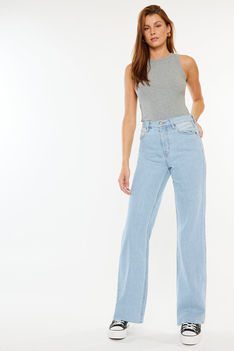 Brisa Ultra High Rise 90's Flare Jeans - Official Kancan USA