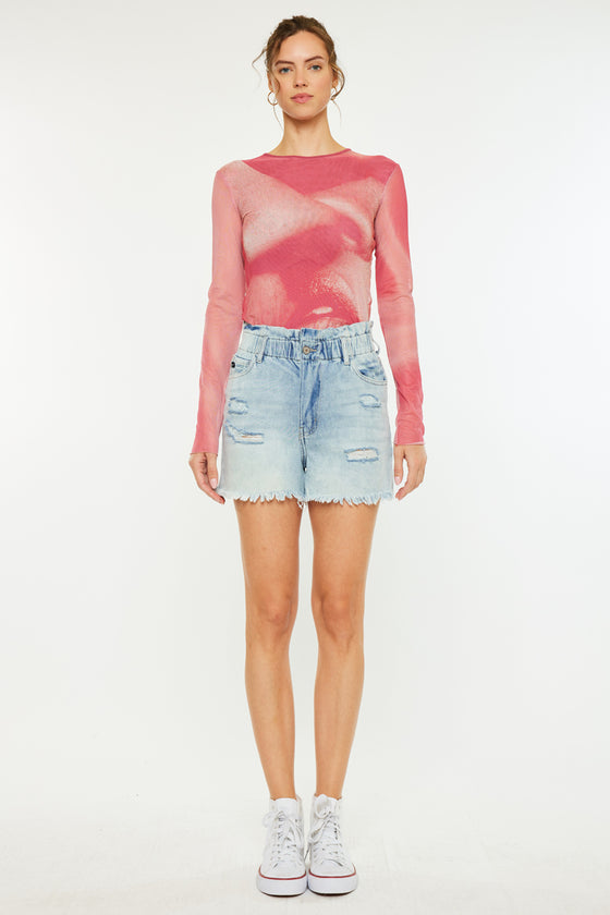 Daelyn Ultra High Rise PaperBag Shorts - Official Kancan USA