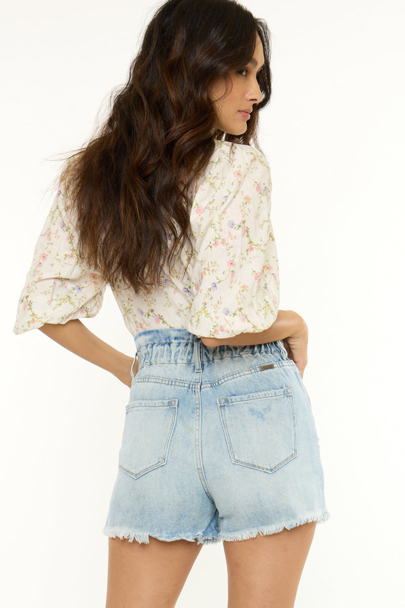 Daelyn Ultra High Rise PaperBag Shorts
