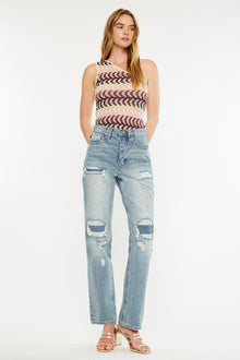  Karine Ultra High Rise 90's Straight Leg Jeans