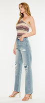 Karine Ultra High Rise 90's Straight Leg Jeans - Official Kancan USA