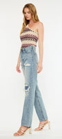 Karine Ultra High Rise 90's Straight Leg Jeans - Official Kancan USA