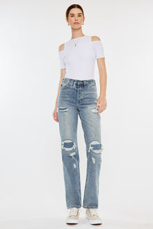  Karine Ultra High Rise 90's Straight Leg Jeans - Official Kancan USA