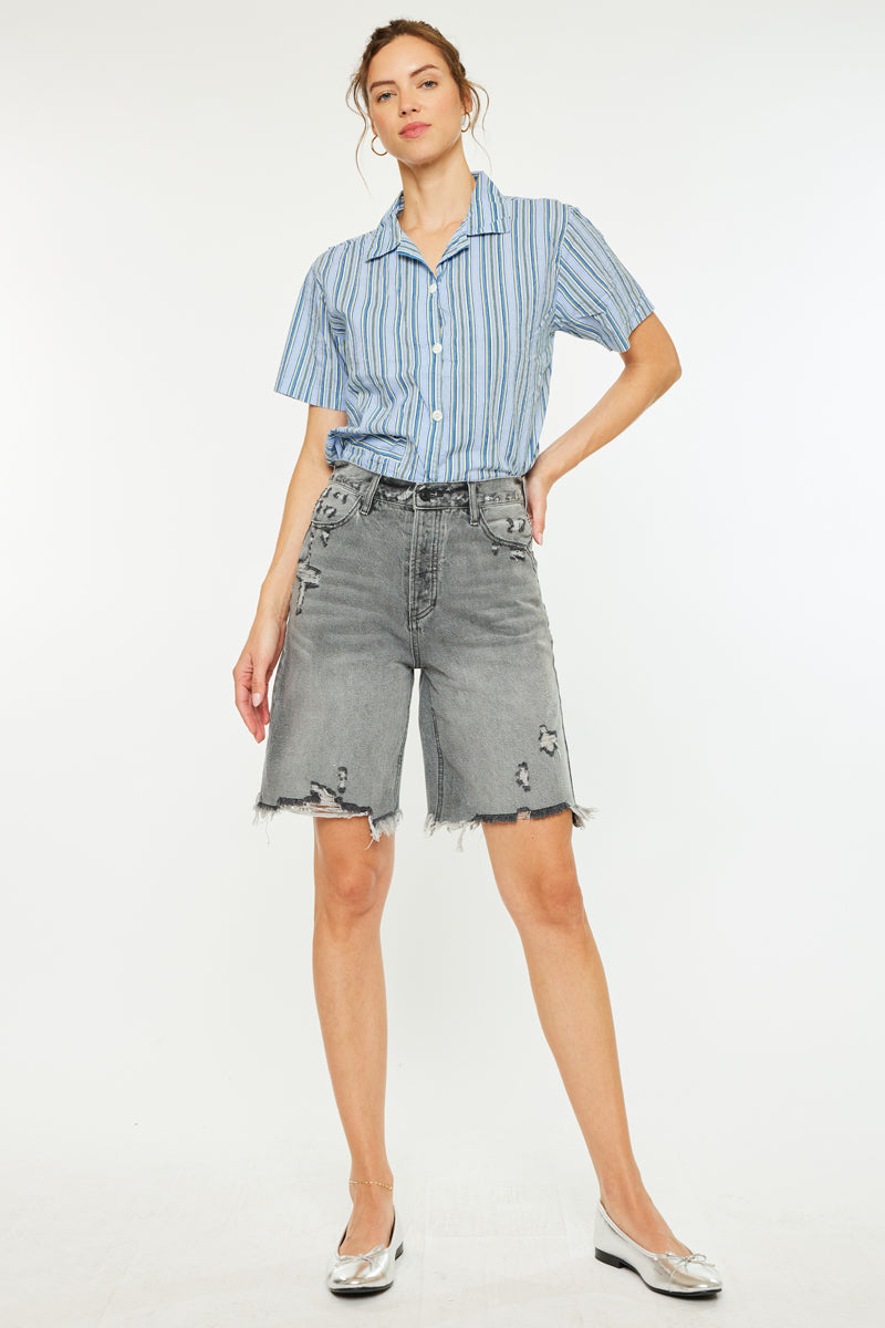 Theodora Ultra High Rise 90's Bermuda Shorts - Official Kancan USA