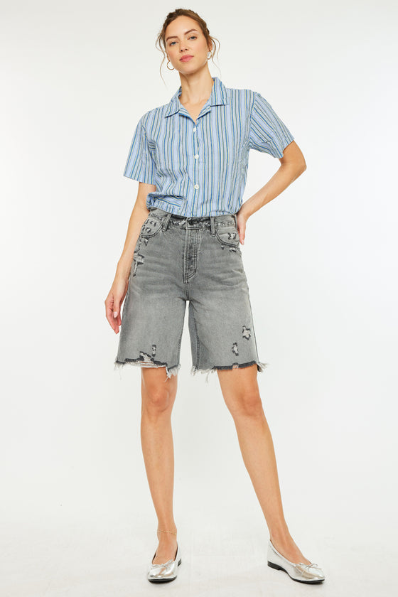 Theodora Ultra High Rise 90's Bermuda Shorts - Official Kancan USA