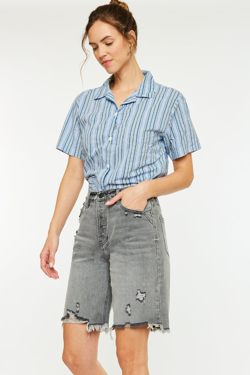 Theodora Ultra High Rise 90's Bermuda Shorts - Official Kancan USA