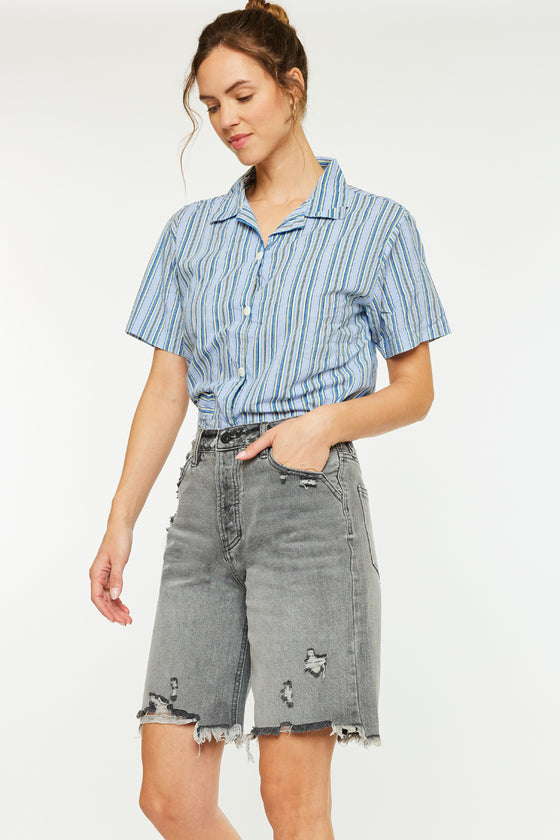 Theodora Ultra High Rise 90's Bermuda Shorts - Official Kancan USA