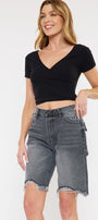 Clayton High Rise 90's Bermuda Shorts - Official Kancan USA