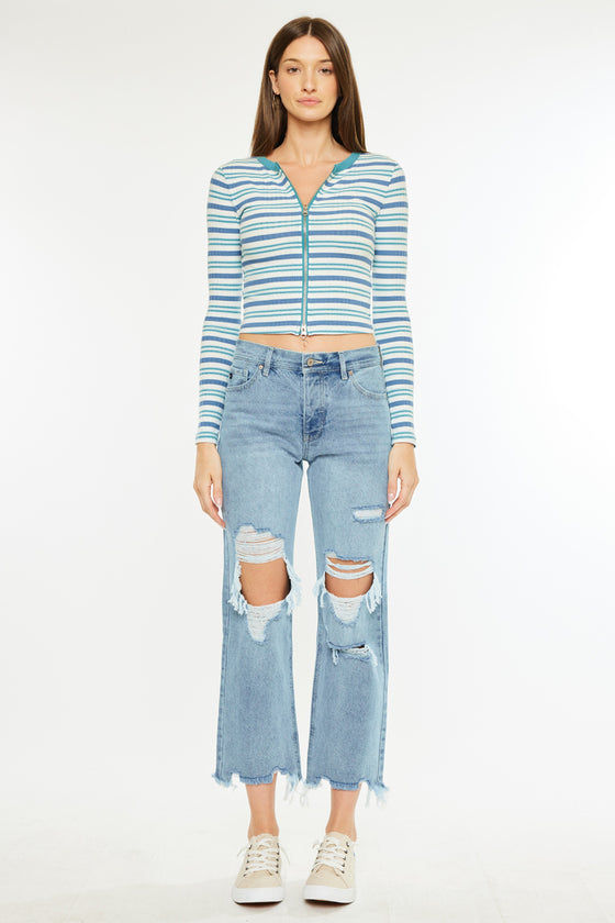 Rania High Rise Straight Leg Jeans - Official Kancan USA