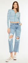Rania High Rise Straight Leg Jeans - Official Kancan USA