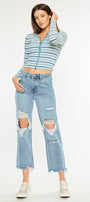 Rania High Rise Straight Leg Jeans - Official Kancan USA