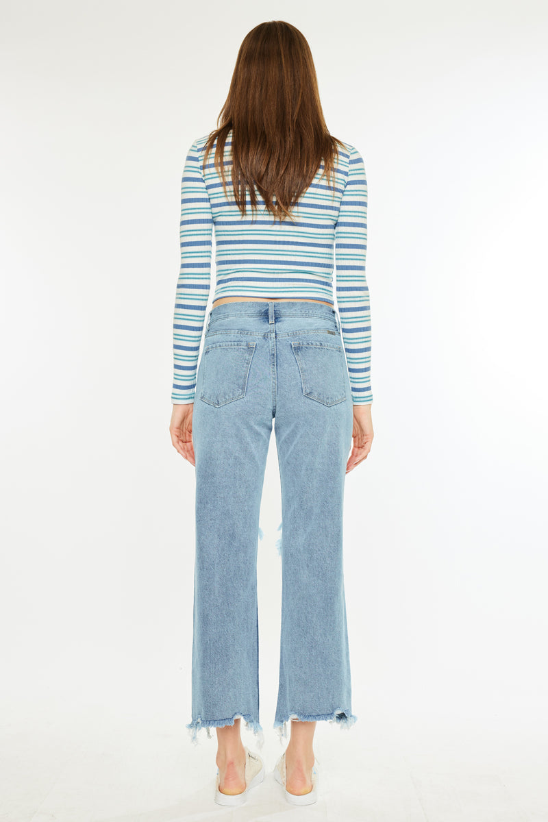 Rania High Rise Straight Leg Jeans - Official Kancan USA