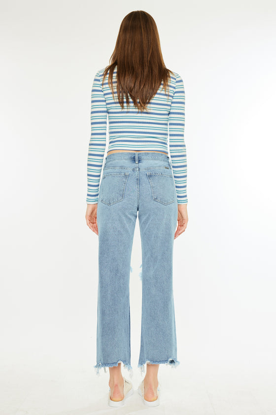 Rania High Rise Straight Leg Jeans - Official Kancan USA