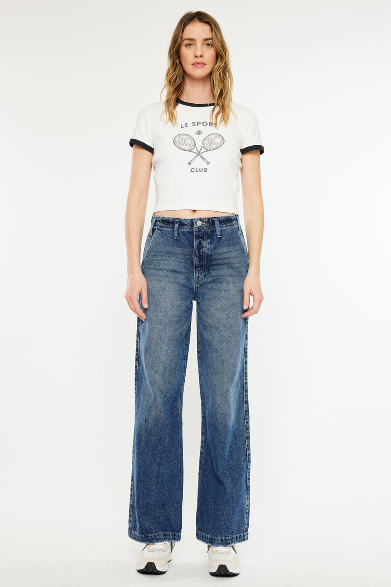 Sterling High Rise 90's Wide Leg Jeans | Kancan USA
