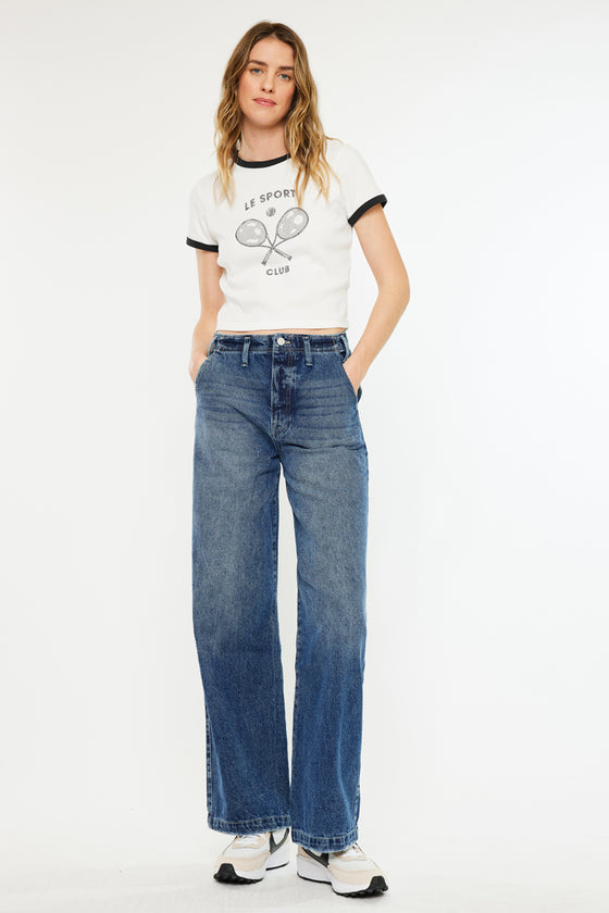 Sterling High Rise 90's Wide Leg Jeans - Official Kancan USA