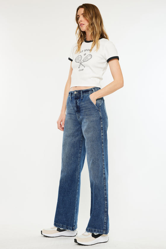 Sterling High Rise 90's Wide Leg Jeans - Official Kancan USA