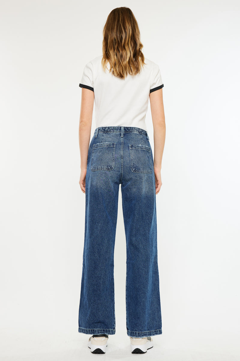 Sterling High Rise 90's Wide Leg Jeans - Official Kancan USA