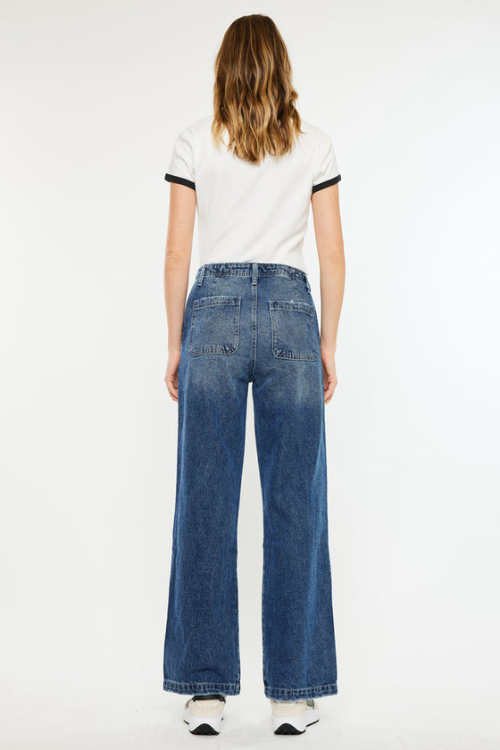 Sterling High Rise 90's Wide Leg Jeans - Official Kancan USA