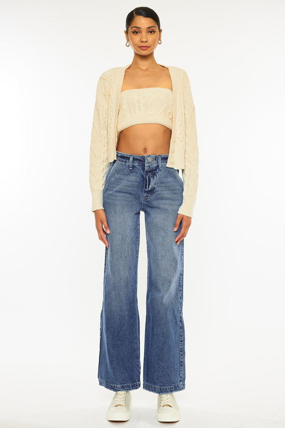 Sterling High Rise 90's Wide Leg Jeans - Official Kancan USA