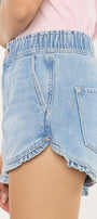 Reed High Rise Ruffle Hem Shorts - Official Kancan USA