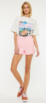 Reene High Rise Ruffle Hem Shorts - Official Kancan USA