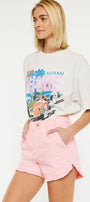 Reene High Rise Ruffle Hem Shorts - Official Kancan USA