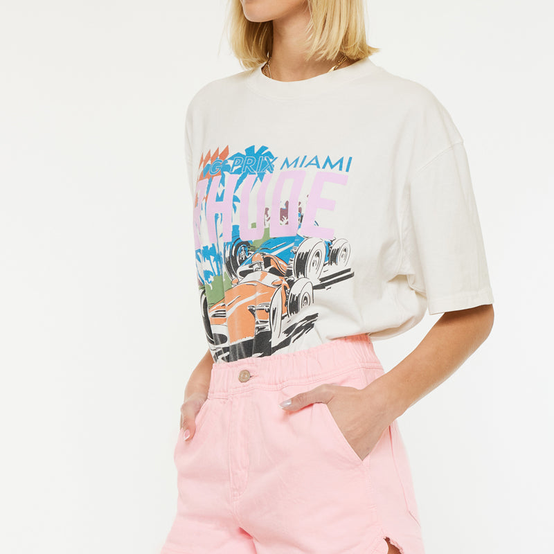 Reene High Rise Ruffle Hem Shorts - Official Kancan USA