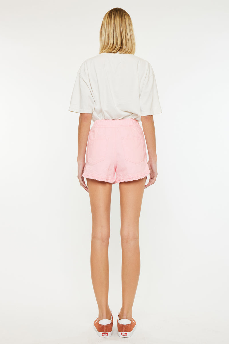 Reene High Rise Ruffle Hem Shorts - Official Kancan USA