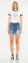 Sheila  High Rise Mom Shorts - Official Kancan USA