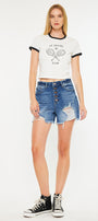 Sheila  High Rise Mom Shorts - Official Kancan USA