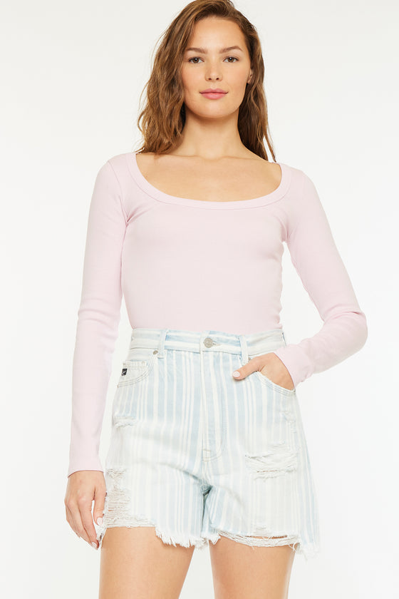 Viola Ultra High Rise 90's Boyfriend Shorts - Official Kancan USA